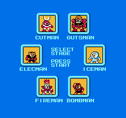 Mega Man Boss Select Screen