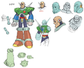 Concept art from Maverick Hunter X.