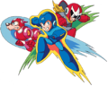 Rush with Mega Man and Proto Man, from Mega Man 5.