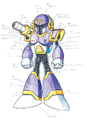 Concept art (front) from Mega Man X.