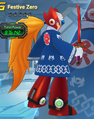 Festive Zero model from Mega Man X DiVE.