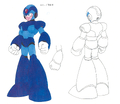 Concept art from Mega Man X4.